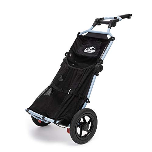 qeedo Travoy Fahrrad Lastenanhänger (2020) Set mit Qeedo Gepäcknetz - Cool Grey