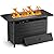 Hykolity 42 Inch Gas Fire Pit Table, 60,000 BTU Propane Pits for Outside with Steel Lid and Waterproof Cover, 2 in 1 Firepit Table Gatherings Parties on Patio Deck Garden Backyard, Black