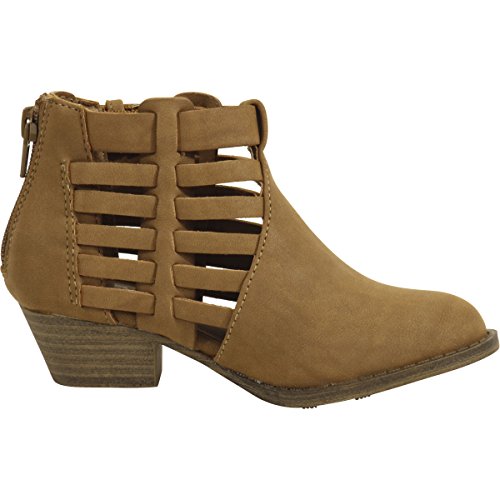 MIA Kids Little Girl's Cathie Taupe Cutout Ankle Boots Shoes Sz:4