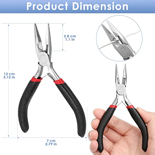Billbotk Needle Nose Pliers For Jewelry Making, Long Nose Craft Pliers, Needlenose Pliers For Jewelry Making - Image 3