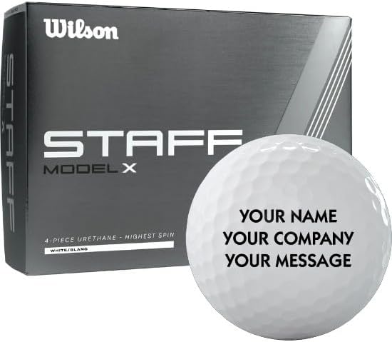 Wilson Staff Model X Personalized Golf Balls