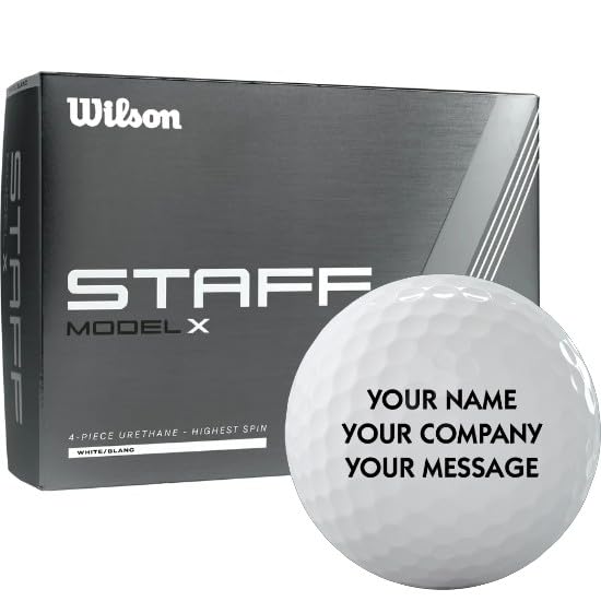 Wilson Staff Model X Personalized Golf Balls