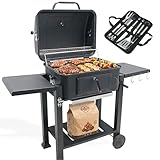 Ravigarden Barbecue Charbon de Bois avec Couvercle