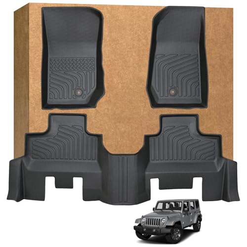 Tapis de sol Jeep Wrangler JK antidérapant et imperméable