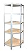 Produktbild shelfplaza® HOME Eckregal 180x60x30 cm verzinkt mit 5 Böden - für 30er Tiefen - Kellerregal Lagerregal Metallregal Garagenregal Regalsystem Fachbodenregal Werkstattregal Haushaltsregal