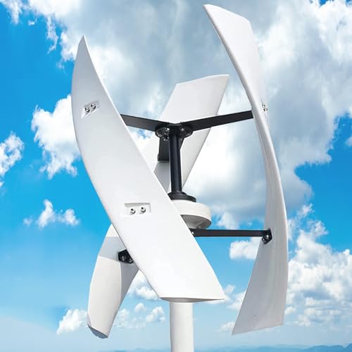 Kit generador de turbina eólica con Controlador de Carga, Equipo productor de Electricidad Vertical, Kit generador de turbina eólica Vertical de 5000 W y 48 V con Controlador: Sistema comple