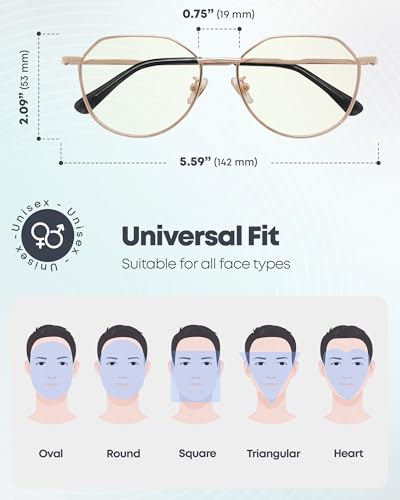 Image of Prospek Blue Light Blocking Glasses for Men Women, Computer Glasses