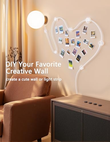 Abrazaderas para gestión de cables, paquete de 7 organizadores de cables transparentes, sujetadores de cables para escritorio compatibles con cables de 0 a 8 mm miniatura 6