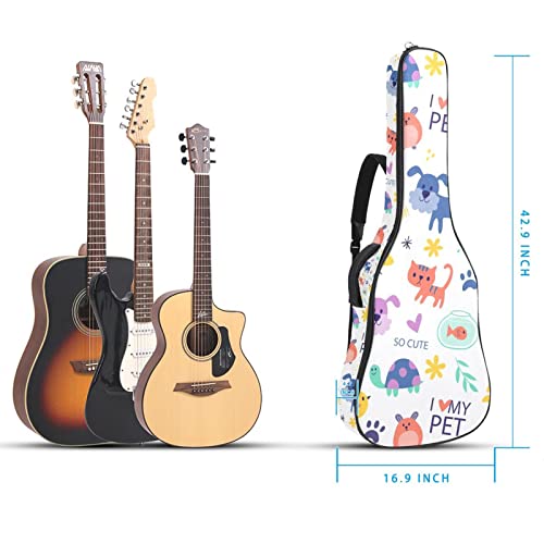 Housse pour guitare acoustique avec motif floral violet de 1 cm d’épaisseur – Housse de transport étanche – 101,6 cm… - Les Beatles, Paul McCartney, John Lennon, RIngo Starr, George Harrison Housse pour guitare acoustique avec motif floral violet de 1 cm d'épaisseur - Housse de transport étanche - 101,6 cm… – Image 6