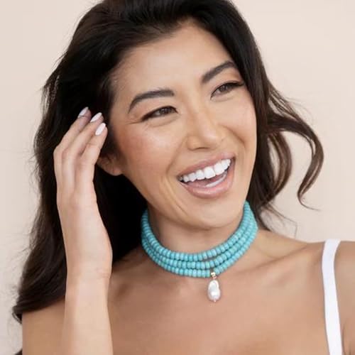 Ettika Women's Marina Layers Turquoise Necklace2