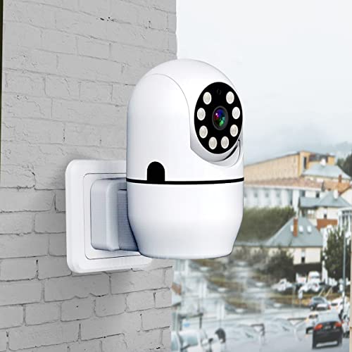 ele ELEOPTION IPC 2M Pixels Plug-in Indoor Smart Security Camera Night Vision Motion Detection,Two-Way Audio Phone Remote Monitoring(Ship from US)
