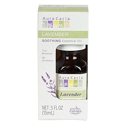 Aura Cacia Essential Lavender Boxed Oil, 0.5 oz