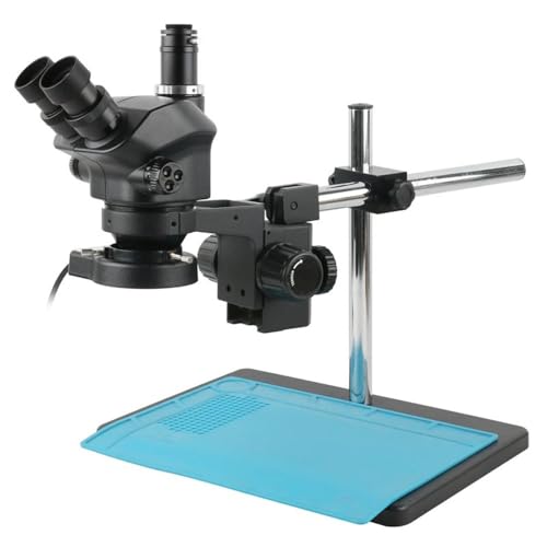 Microscope 7X-50X 3.5X-100X Industry Simul-Focal Trinocular Stereo Microscope Soldering Repair Big Size Metal Adjustable Multi Angle Stand(7-50x)