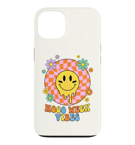 HOCO Week Vibes Drippy Smile Eye Paint Wavy Retro Homecoming Case for iPhone 13
