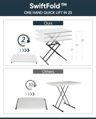 Upstreman Home ZENMATE X1 PRO 28 Inch Quick Pop Up Table thumb #1