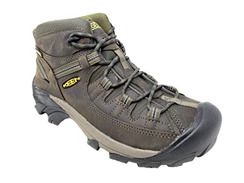 KEEN Men's Targhee ii mid Wide Hiking Boot, Canteen/Dark Olive, 10.5 W US