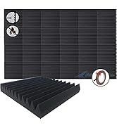 Arrowzoom スーパーダッシュ 24 防音 遮音 密度26㎏/㎥ 作品 黒 吸音材 楽器 緩衝材 防音材 マルチウエッジスタイル音響泡断熱治療 消音 超強力 騒音 スタジオ 吸音材質 室内...