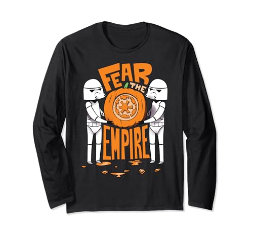 T-shirt Star Wars Trooper manches longues coton imprimé citrouille Halloween
