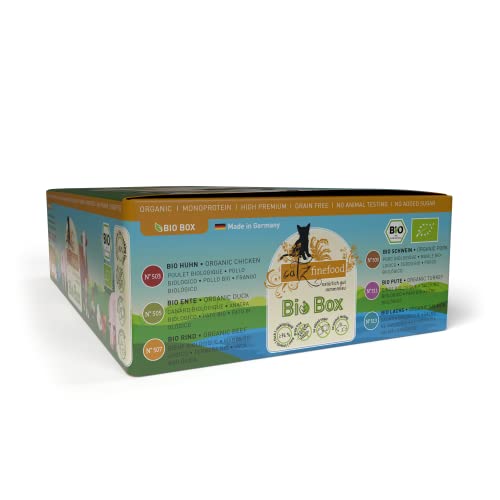 catz finefood Bio Katzenfutter nass MIX Paket - 6 x 200 g - Nassfutter für Katzen - N° 513, 511, 509, 507, 505 & 503 - ohne Getreide & zugesetzten Zucker (1,2 kg)
