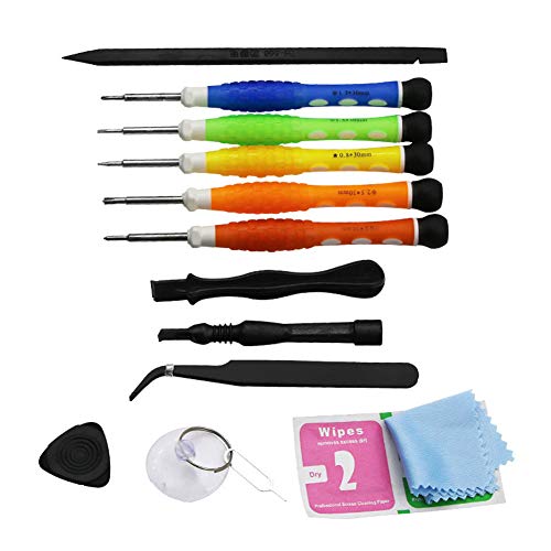 VOVCIG Kit de tournevis de précision 14 en 1 pour appareil électronique compatible Samsung, iPhone, iPad, ordinateurs, ordinateurs portables et autres appareils