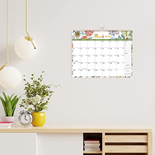 Calendar 2024 - Jan. 2024 - Dec. 2024, 2024 Wall Calendar, 15" X 11.5", 12 Monthly Wall Calendar 2024, Twin-Wire Binding + Hanging Hook + Thick Paper + Julian Dates - Art Floral #TOP4