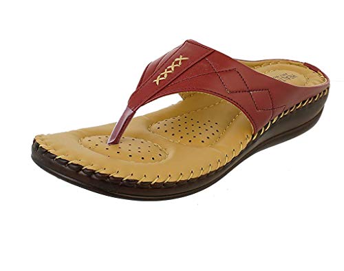 Image of HEALTH FIT Ortho Slippers-Dr Sandals for Women Suitable for Knee Pain, Diabetic & Orthopedic Footwear for Women HF356