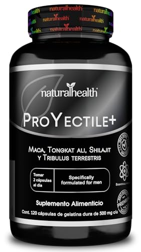 Novex Biotech, Natural Health. Suplemento Testo para Hombre, Maca, Tongkat Ali, Shilajit y Tribulus Terrestris, 120 Cápsulas. De Origen Natural. Formulada Avanzada.