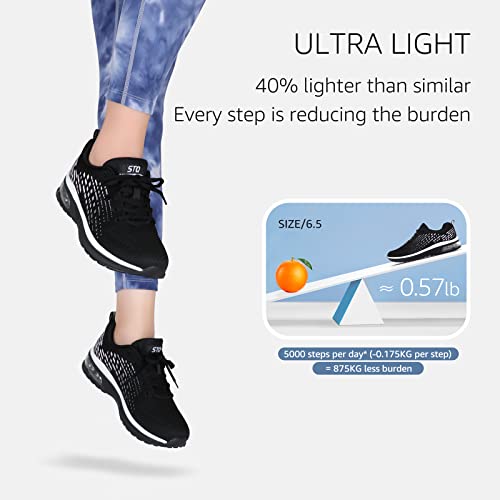 STQ - Scarpe da corsa da donna in rete, basse