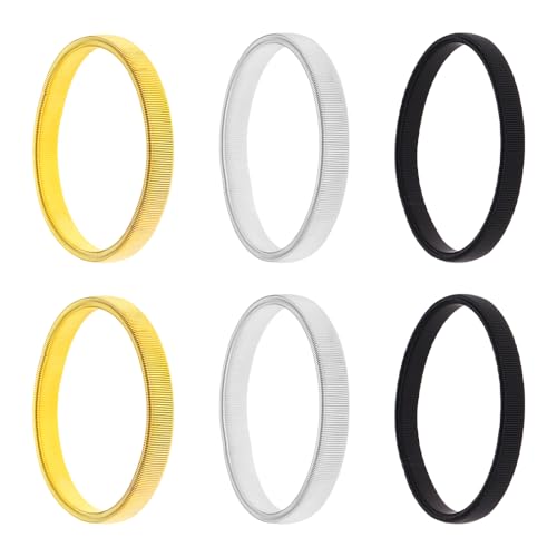 TRKETK 3 Pares Brazalete Camisa Antideslizantes Brazeletes Elásticos Soportes Bandas de Metal para el Brazo Mantiene los Puños Sin Deslizarse Ajustable Accesorios Elegantes para Hombre Mujer