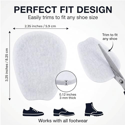 7 pares de plantillas de fieltro para lengua de zapatos talla XL miniatura 6
