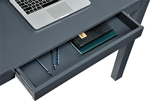 Ameriwood Home Delilah Parsons Desk With Drawer, Gray #TOP4