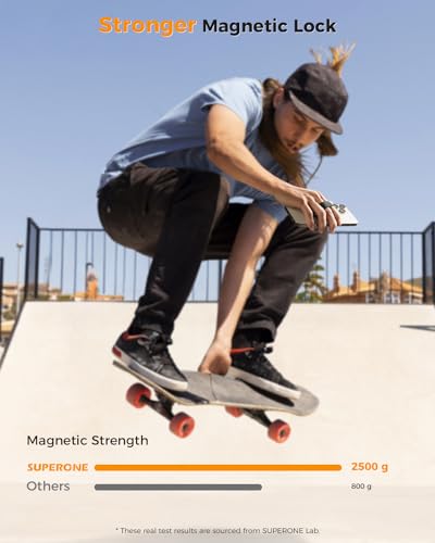 superone for magsafe phone grip for magsafe kickstand compatible with mag safe finger loop 4-in-1 phone ring holder strap for mag safe iphone 171615141312 series black 2025 version