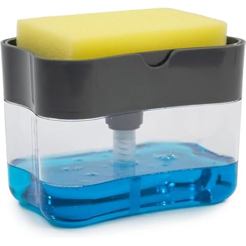 MMH Soap Pump & Sponge Caddy, Dark Grey Cover