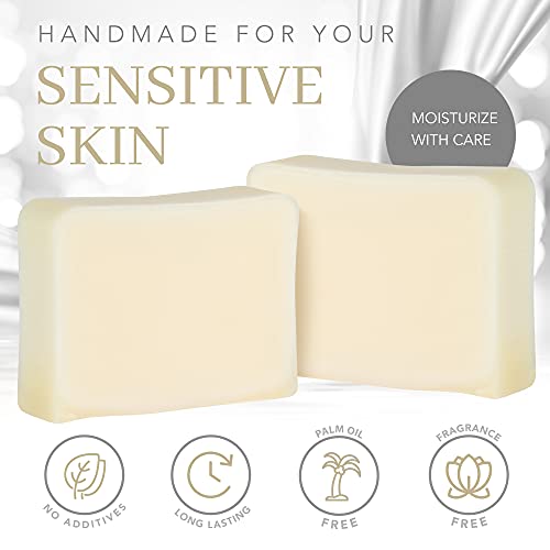 Natural Tallow Bar Soap For Men And Women, 4 Oz - Handmade Soap Bar For Sensitive Skin To Help Relieve Symptoms Of Eczema - Unscented Body Soap For Adults, Kids With No Additives, Palm Oil-Free #TOP2