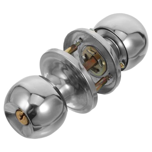 Outanaya 室内用ドアノブ 三杆式プライバシードアノブ 鍵付き 製 厚対応 ホテル 住宅向け静音セキュリティロック ベッドルーム バスルーム用