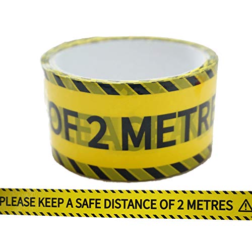 MINGZE Nastro di sicurezza, Giallo Nastro Bold