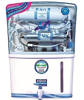 Aqua World Ro Water Purifier Aqua Grand Plus RO+UV+UF Water Purifier with Advanced TDS Control -12 Ltr Transparent White