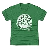 500 LEVEL Jordan Walsh Youth Shirt (Kids Shirt, 10-12Y Large, Heather Kelly Green) - Jordan Walsh Boston Basketball WHT