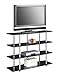 Convenience Concepts Designs2Go No Tools XL Highboy 4-Tier Stand Entertainment Center 55 Inches, Modern TV Console with Shelves for Living, Family Room, 47.25