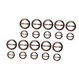 Uonlytech 40 Stück Runde Schalringe Seidenschal Clips Aus Leichtem Kunststoff Damen Schalverschlüsse Mit 2,5cm Und 3cm Durchmesser Für Seidenschals T-shirts Und Taschen Vielseitiges Modezubehör