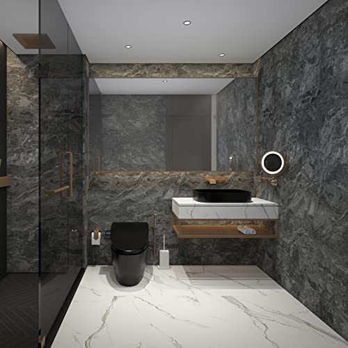 Gray Marble Paper Granite Peel And Stick Wallpaper Matte Self-Adhesive Removable Wallpaper Marble Contact Paper For Countertop Furniture Wall 15.8"×78.8" Thick Wallpaper Easy To Remove Waterproof #TOP4