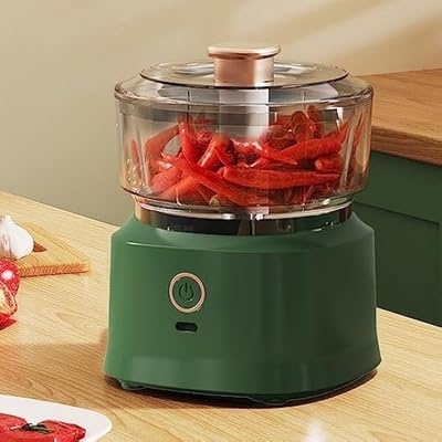 Delavala Electric Vegetable Chopper with 350 ML Capacity Removable Bowls Garlic Grinder Masher USB Rechargeable Mini Food Processor for Ginger, Chili, Fruit, Meat, Spices, Beans-image-32