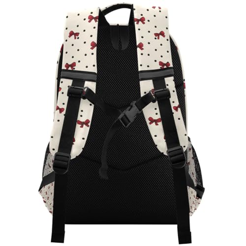 Cute Bow Polka Dot Pattern Backpacks for Kids School Bag Student Backpack Bookbag For Boys Girls Casual Bag2