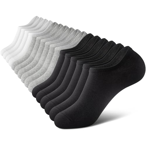 wernies No Show Men Socks, Low Cut Ankle Sock, Men Short Socks Casual Cotton Socks Size 6-10
