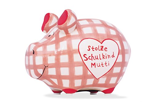 Preisvergleich Produktbild KCG Keramik Sparschwein STOLZE SCHULKINDMUTTI / ca. 12,5 cm x 9 cm
