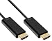 Produktbild InLine 17510I HDMI Kabel über LWL, HDMI-High Speed mit Ethernet, Premium, Stecker auf Stecker, 10m schwarz