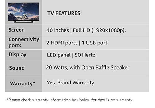Image of Sony Bravia 101.6 cm (40 Inches) Full HD LED TV KLV-40R252F (Black) (2018 model)