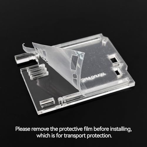 Image of SunFounder Transparent Acrylic Case Compatible with Arduino UNO R4 Minima (Original Bottom Case NOT Included)