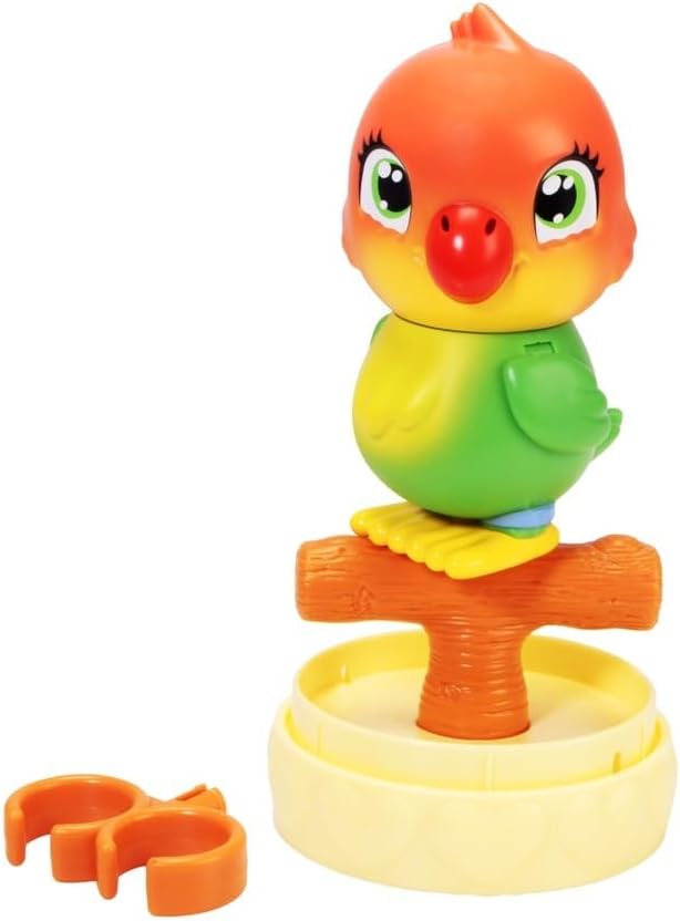 Simba Pamper Petz Mini Birdy - Interactive Songbird with 5 Sounds, Touch Wing Flutter, Includes Bird Stand and Transport Ring, Try-Me Function, Toy Bird from 3