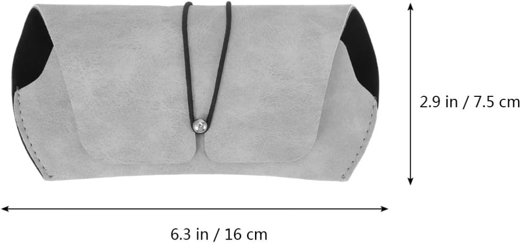 Leather Sunglasses Case Protective Eyeglasses Box for Travel image 2